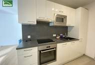 Smarte Neubauwohnung in Gehweite der U6 Handelskai mit Einbauküche und Innenhof-Südwestbalkon!