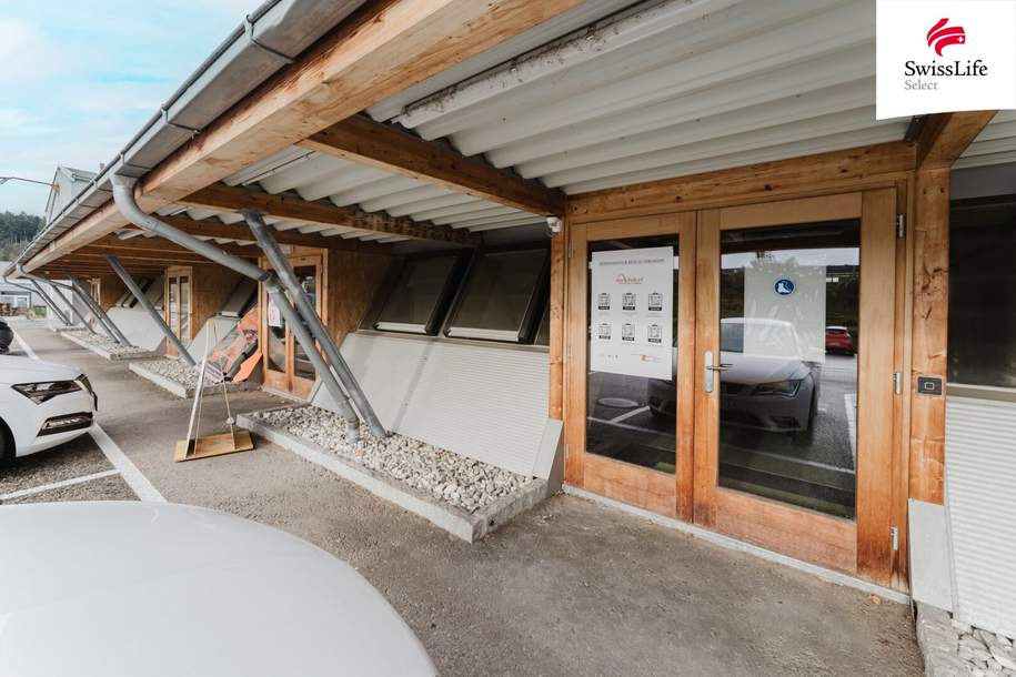 Produktionshalle/Lagerhalle in ausgezeichneter Lage, direkt an der Autobahn mit sichtbarer Werbefläche, Gewerbeobjekt-miete, 7,00,€, 4655 Gmunden