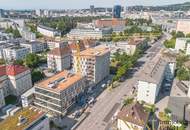 Einzigartige Neubau Geschäfts-/Gastrofläche im Neubauprojekt "Med Cube Linz Mitte" zu vermieten!