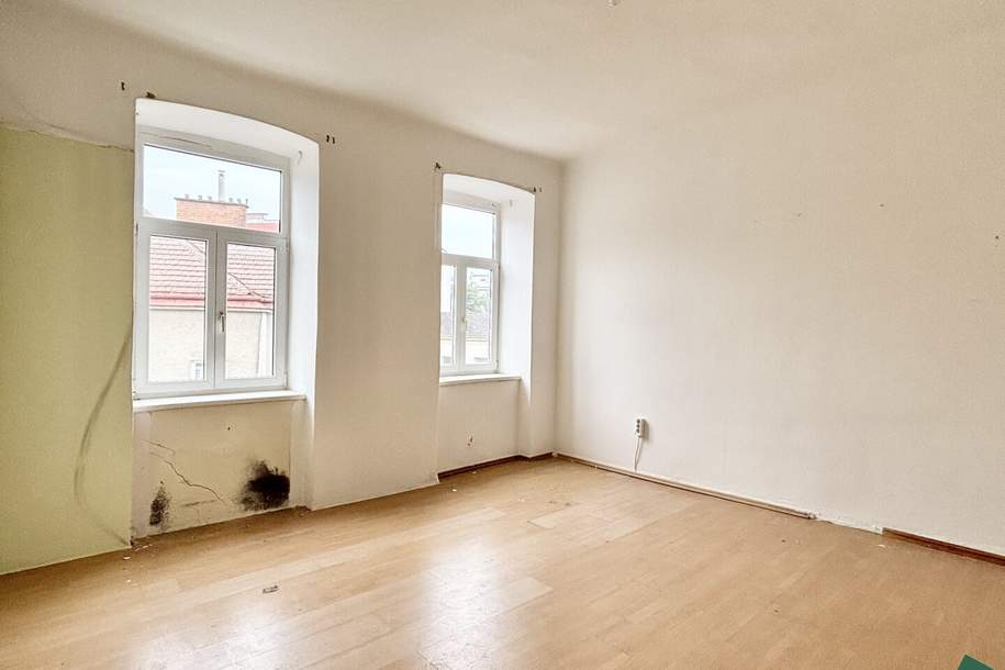 Sanierungsbedürftige 2-Zimmer-Altbauwohnung in guter Lage in Meidling, Wohnung-kauf, 109.000,€, 1120 Wien 12., Meidling
