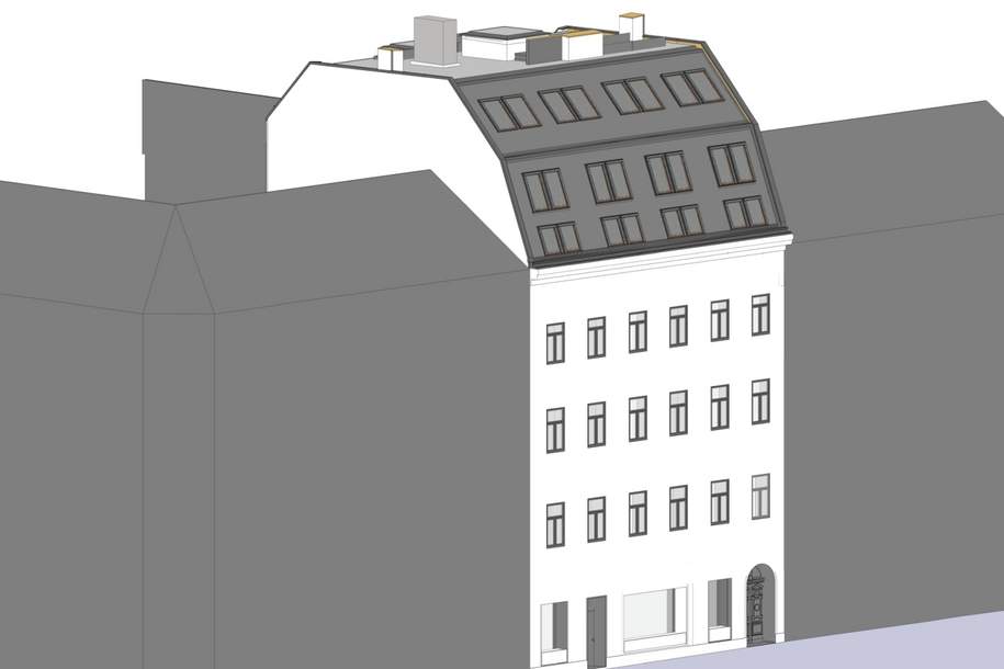 BAUGENEHMIGTES PROJEKT IN 1050 WIEN, Gewerbeobjekt-kauf, 1050 Wien 5., Margareten