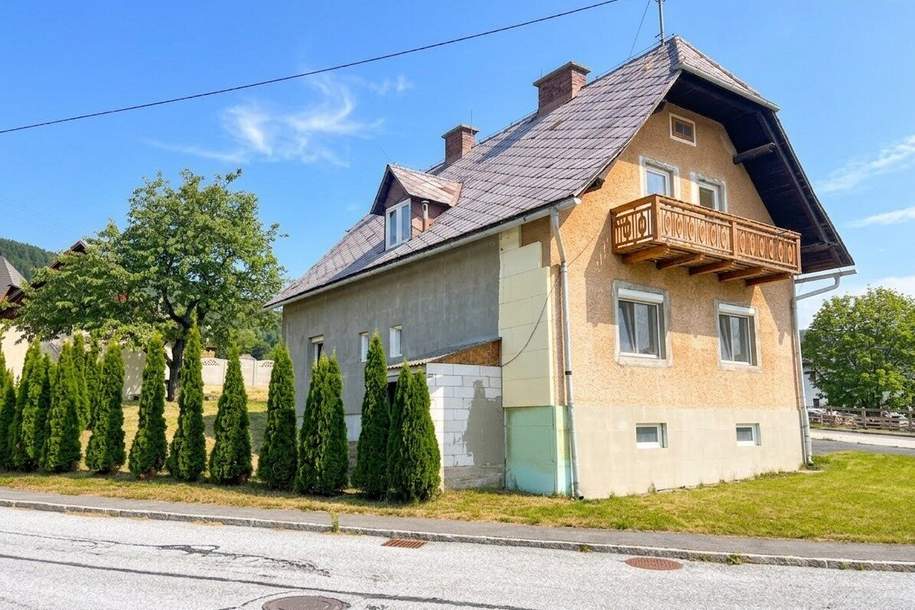 Viel Platz, viel Grün, viel Potenzial – renovierungsbedürftiges Einfamilienhaus mit schönem Grundstück - in 8654 Fischbach, Haus-kauf, 99.000,€, 8654 Weiz
