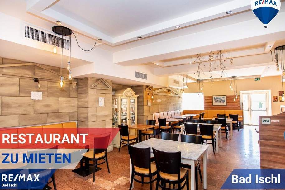PREISUPDATE! Etabliertes Restaurant im Herzen von Bad Ischl zu verpachten, Gewerbeobjekt-legalform.pacht, 2.872,00,€, 4820 Gmunden