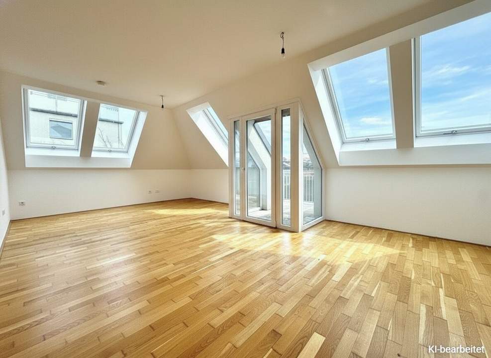 Exklusive DG-Wohnung mit Top-Infrastruktur I 2 Bäder I voll ausgestattete Küche I Balkon I Luftwärmepumpe I