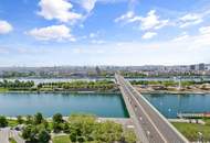 DANUBE PENTHOUSE mit XXL Freifläche Richtung Innenstadt ** 4 Zimmer & 3 Bäder