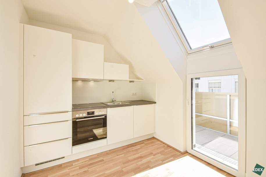ERSTBEZUG | Dachgeschoss-Studio mit Balkon, Wohnung-miete, 849,00,€, 1170 Wien 17., Hernals