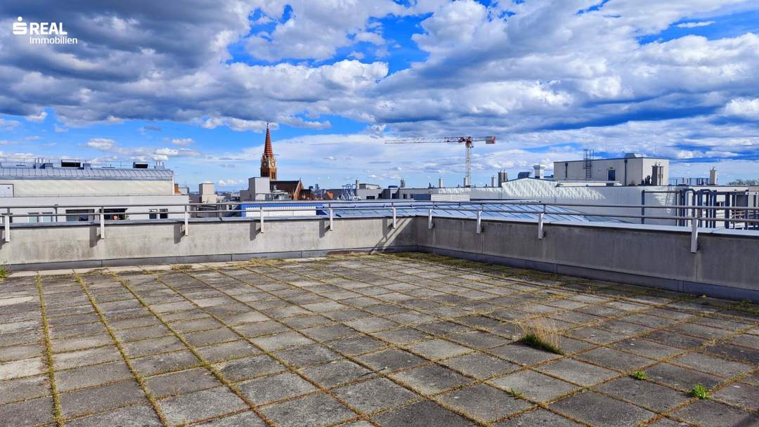 Bürofläche mit großer Terrasse im Meiselmarkt Gebäude