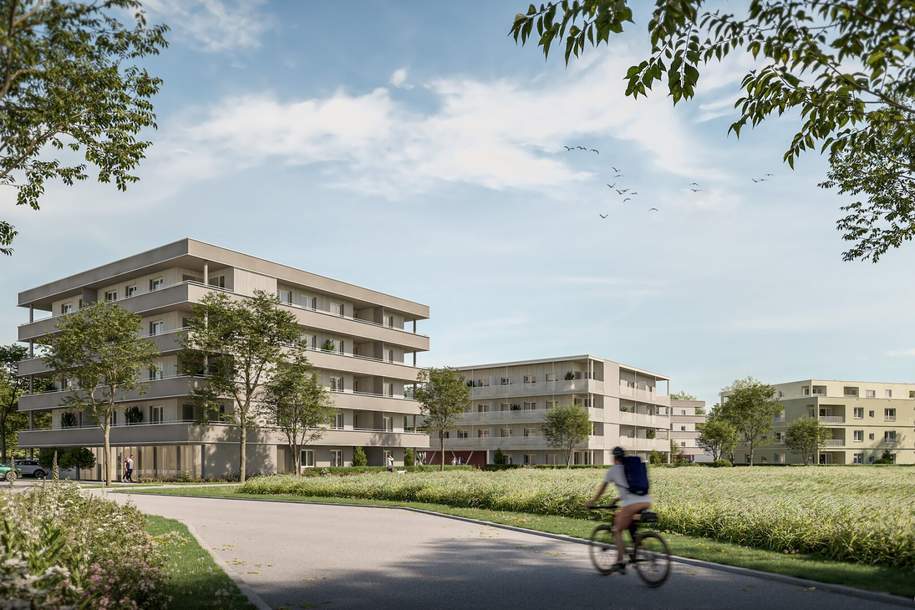 Barrierefreiheit genießen: Naturnahes und auch leistbares Wohnerlebnis nähe Wels, Wohnung-kauf, 244.000,€, 4623 Wels-Land