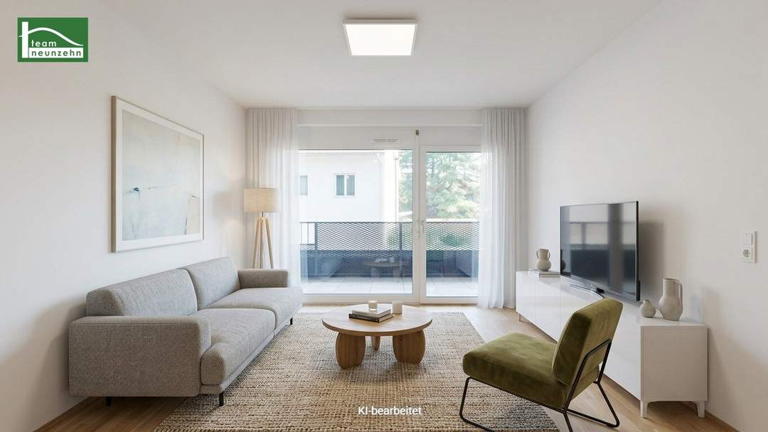 Modern & zentral - Stilvolle 2-Zimmer-Wohnung mit gemütlicher Außenfläche!