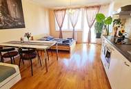 TERRASSENHIT, LORYSTRASSE, vermietete 50 m2 Neubau mit 38 m2 Terrasse, 2 Zimmer, Komplettküche, Duschbad, Parketten, 4. Liftstock