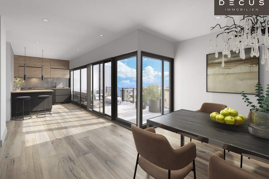 DACHGESCHOSSWOHNUNG | MODERNE BAUWEISE | TERRASSE, Wohnung-kauf, 574.000,€, 1190 Wien 19., Döbling