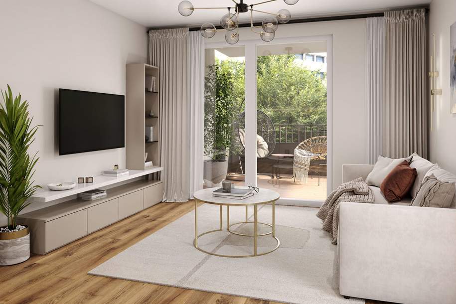 Ihr Gartentraum in Ruheoase | 2 Zimmer &amp; südseitig, Wohnung-kauf, 324.000,€, 1210 Wien 21., Floridsdorf