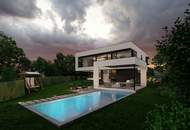 BAUBEWILLIGTES Grundstück in Traumlage Nähe Wien! I Einreichpläne bereits vorhanden I Villa mit 5 Zimmern möglich I Pool und Sauna I Garage