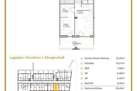 Ihre Eintrittskarte in eine ertragreiche Zukunft: Bauherrenmodell DAS GRAZL, Wohnung-kauf, 231.326,€, 8051 Graz(Stadt)