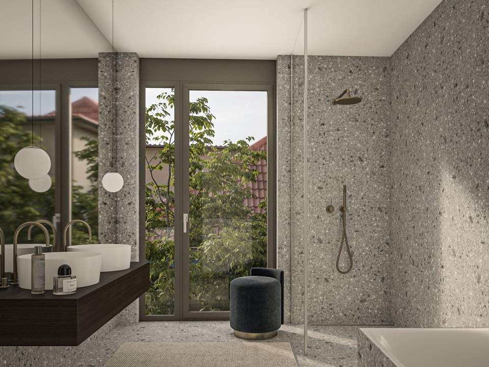 Luxus-Gartenresidenz mit Pool, Saunahaus und 455 m² Privatgarten