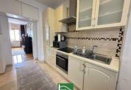 Innenstadt-nahe Lage direkt bei der U1 Vorgartenstraße - Möbliertes Apartment mit Lift im Gebäude! Schlafzimmer in Innenhof-Ausrichtung
