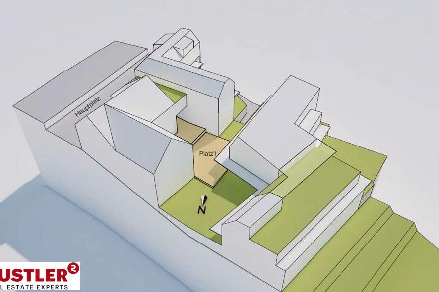 GRUNDSTÜCK MIT ALTBESTAND MIT PROJEKTSTUDIE, Grund und Boden-kauf, 2.350.000,€, 3040 Sankt Pölten(Land)