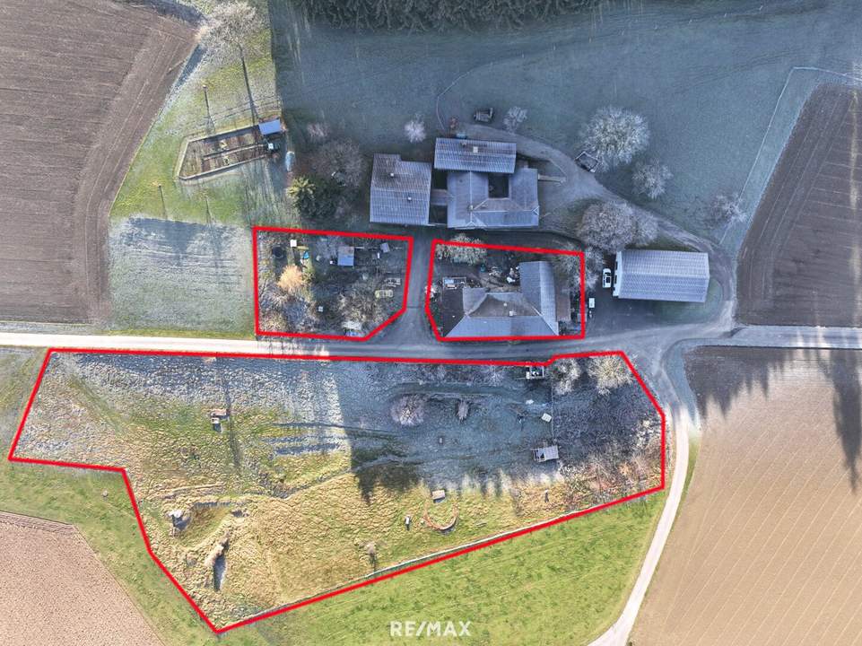 Dreikanthof in Randlage mit Grundbesitz in Ruprechtshofen