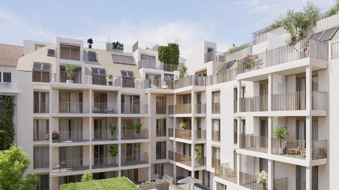 "Wohnoase Siebenbrunnengasse 44 - Erstbezug I Balkon I Dachterrasse I Wohnküche Deluxe"