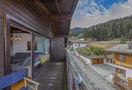 Dachgeschosswohnung an der Skipiste mit Kaiserblick