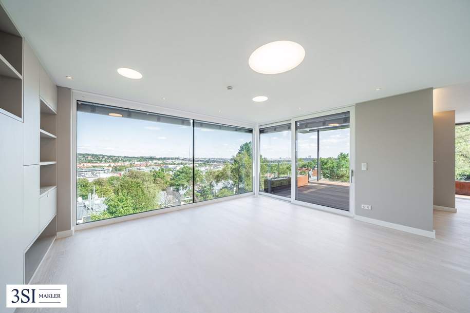The Heights: Wohnen mit Panorama – lichtdurchflutetes Dachgeschoss mit Terrassen, Wohnung-kauf, 1.549.000,€, 1130 Wien 13., Hietzing