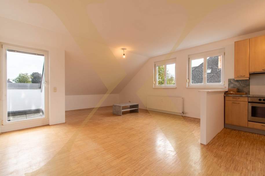Gepflegte 3-Zimmer-Wohnung inkl. Einbauküche, Terrasse und Garage in Traun zu vermieten!, Wohnung-miete, 871,92,€, 4050 Linz-Land