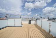 Über den Dächern des Stuwerviertels: elegante 3-Zimmer-Dachgeschosswohnung mit privater Dachterrasse nahe Prater