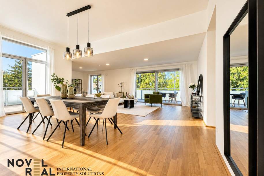 Penthouse – Wohnluxus ohne Schrägen mit Terrassen und Blick ins Wienerwald Grün!, Wohnung-kauf, 1.499.000,€, 1130 Wien 13., Hietzing