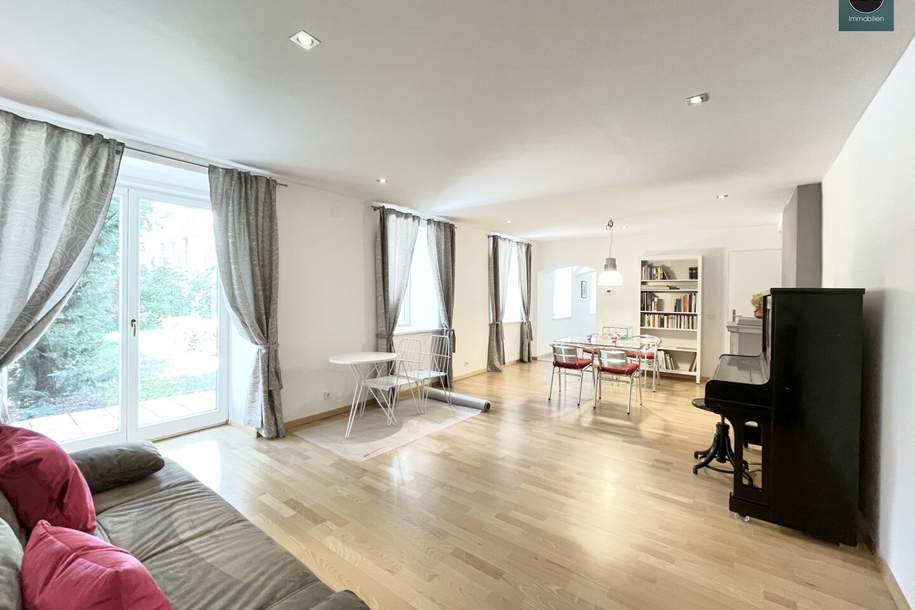 Provisionsfreie Kurzzeitmiete: Voll ausgestattetes Apartment mit Gartenterrasse bei der Orangerie Schönbrunn!, Wohnung-miete, 1.174,00,€, 1130 Wien 13., Hietzing