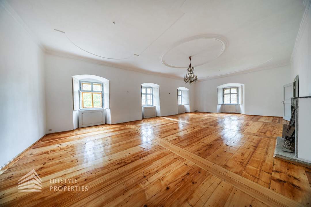 Residieren im Schloss! 3-Zimmer Wohnung in Ebergassing