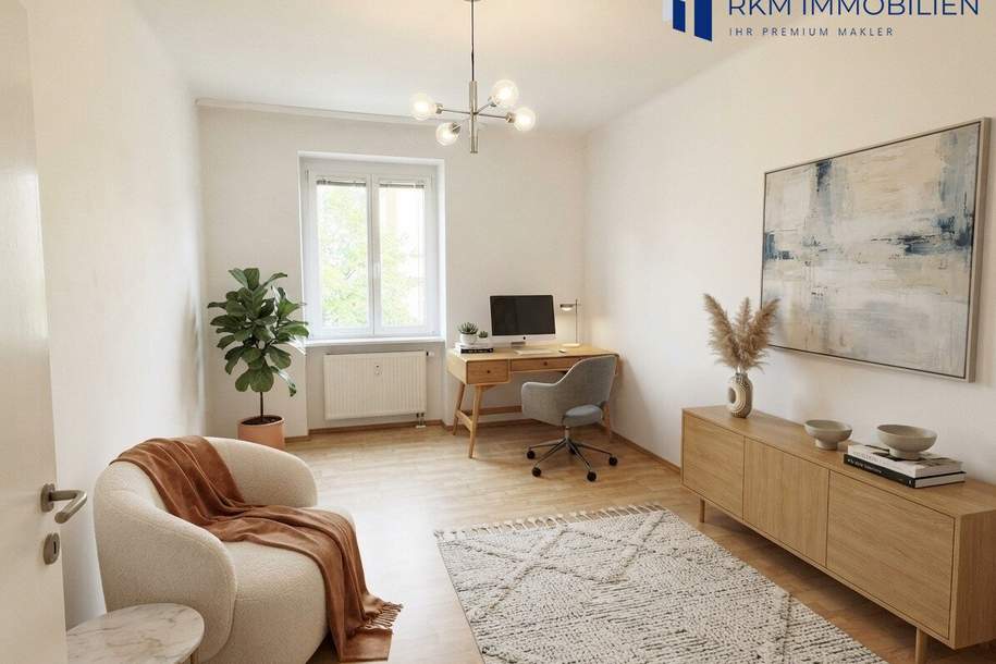 Renovierte helle 2-Zimmer-Wohnung mit Stadtblick in 1200 Wien, 53m², 260.000 €, Wohnung-kauf, 260.000,€, 1200 Wien 20., Brigittenau