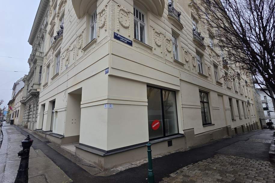 Nussdorfer Straße: Gut sichtbares Geschäftslokal - (Praxis, etc.), Gewerbeobjekt-miete, 4.608,89,€, 1090 Wien 9., Alsergrund