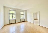 Brigittaplatz | Bezaubernde 2 Zimmer Altbau mit Potenzial &amp; Grünblick für unter € 3.650/m2
