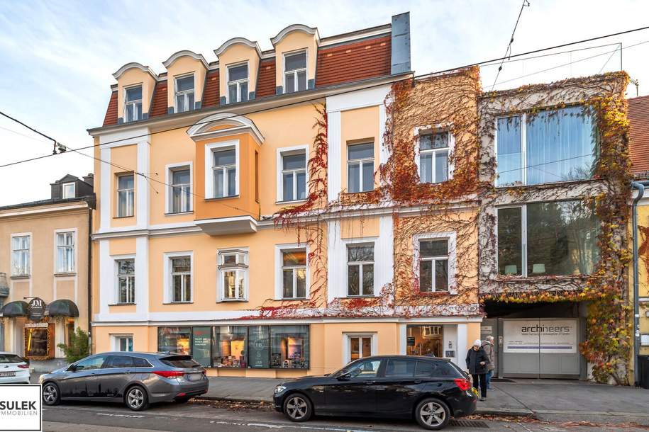 Stilvolle, vielseitig nutzbare Geschäftsfläche - repräsentativer Altbau - ab Frühjahr 2026!, Gewerbeobjekt-miete, 4.794,16,€, 1130 Wien 13., Hietzing