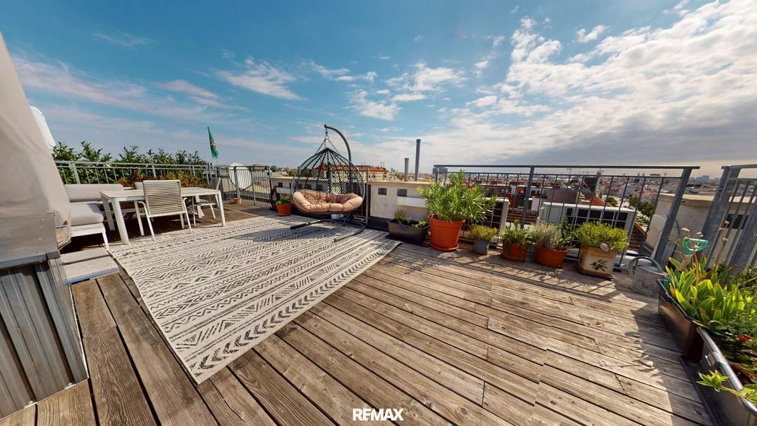 Dachgeschoß-Maisonette mit 360°-Dachterrasse