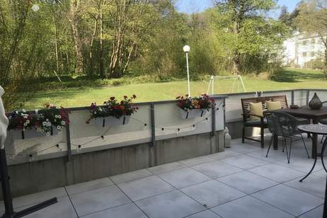 Gartenwohnung mit unverbaubarem Waldblick - unbegrenzter Nutzung von Hallenbad, Sauna, Turnsaal, Wohnung-kauf, 849.000,€, 1140 Wien 14., Penzing