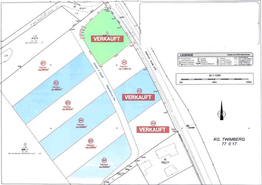 Große Gewerbefläche in Wiesenau - auch kleine Parzellen verfügbar