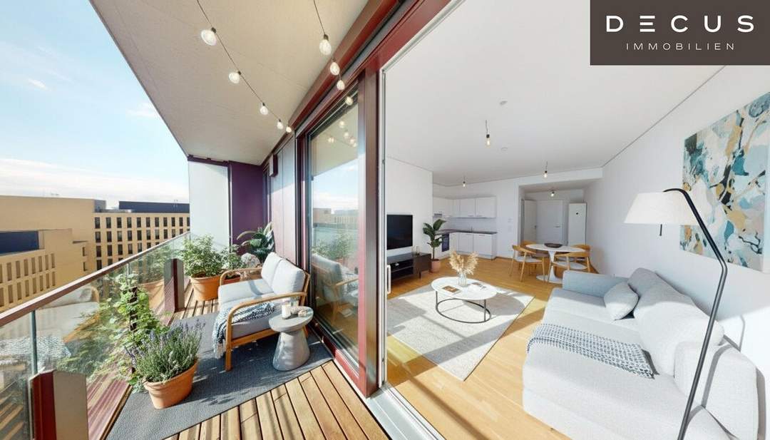 WOHNEN IM TRIIIPLE | 9.OG MIT PRATERBLICK | ROOFTOP-POOL