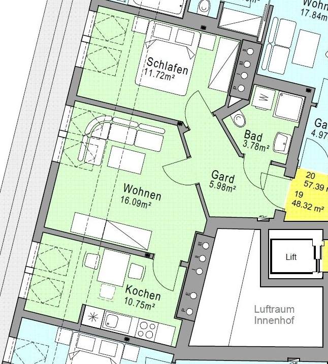 Dachgeschoss-Wohnung mit wunderschönem Stadtblick!