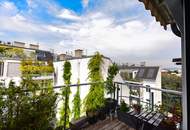 Rarität: Hochwertige 2 Zimmer Dachgeschoßwohnung mit Terrasse in Hofruhelage