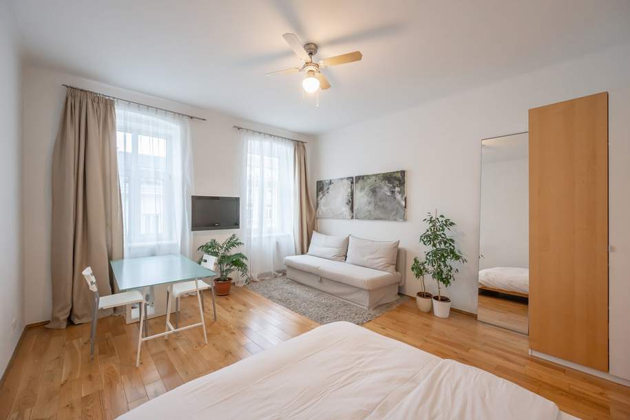 ***NEU*** Vollmöblierte, neuwertige Wohnung in wunderschönem Altbau, Wohnung-kauf, 219.000,€, 1050 Wien 5., Margareten