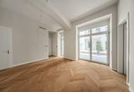 ESSENZ NO. 1 - Die neue Avantgarde des Wohnens - Traumhafte Erdgeschoß-Terrassen-Wohnung mit Gewölbedecke in revitalisiertem Altbau