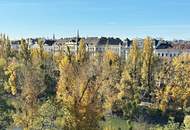 AUGARTEN-NÄHE, ERSTBEZUG, klimatisiertes 52 m2 Dachgeschoss, 2 Zimmer, Komplettküche, Duschbad, Parketten, Brigittenauer Lände