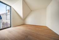 ESSENZ NO. 1 - Erstbezug mit hofseitigem 10 m² Balkon, im 1. DG, kaum Schrägen | 2 Zimmer