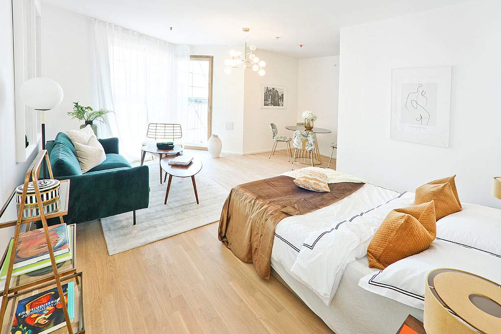 AB JÄNNER: Luxuriöses Loft-Leben mitten in Wien: Provisionsfreie 1-Zimmer-Wohnung | Hauptbahnhof!