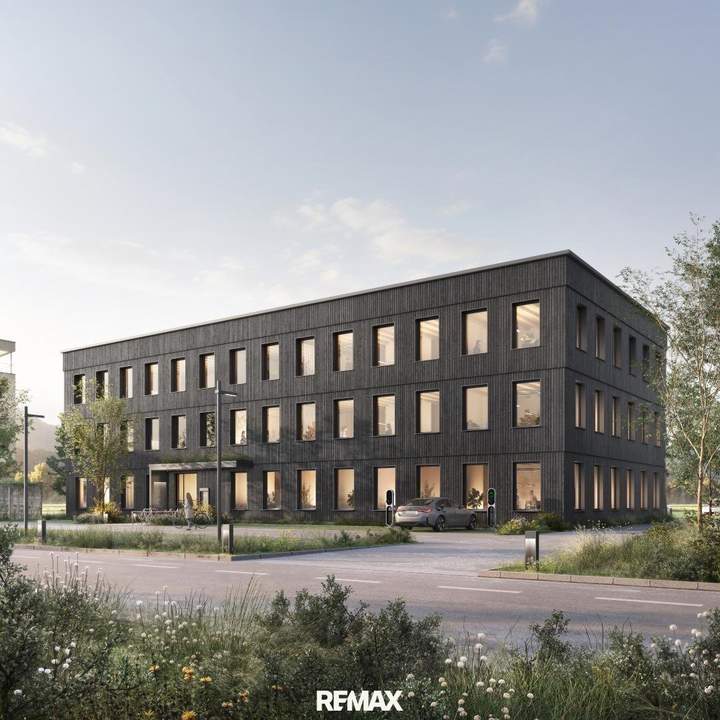 "luva office" - Bürogebäude in Holzbauweise mit nachhaltigem Gebäudeenergiekonzept mit Einheiten zwischen ca. 75m² und insgesamt ca. 689m² entsteht in Zirl
