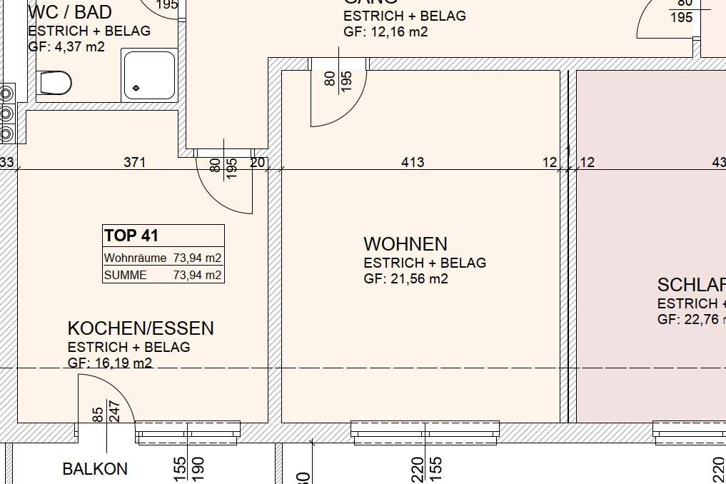 Neuwertige 2,5 Zimmerwohnung nahe dem Stadtzentrum von Linz