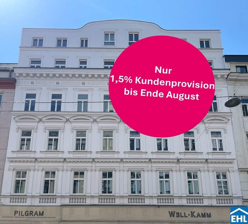 Nähe Naschmarkt: Vermietete Dachgeschoß-Maisonettewohnung mit wunderschönen Terrassen!