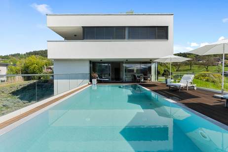 Exklusive Architektenvilla mit Pool und Seeblick, Haus-kauf, 3.250.000,€, 9210 Klagenfurt Land