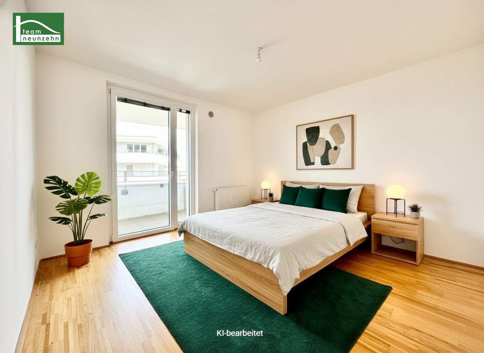 Entspanntes Wohnen in grüner Idylle - Weitläufige 3-Zimmer-Wohnung mit großzügigen Balkon!